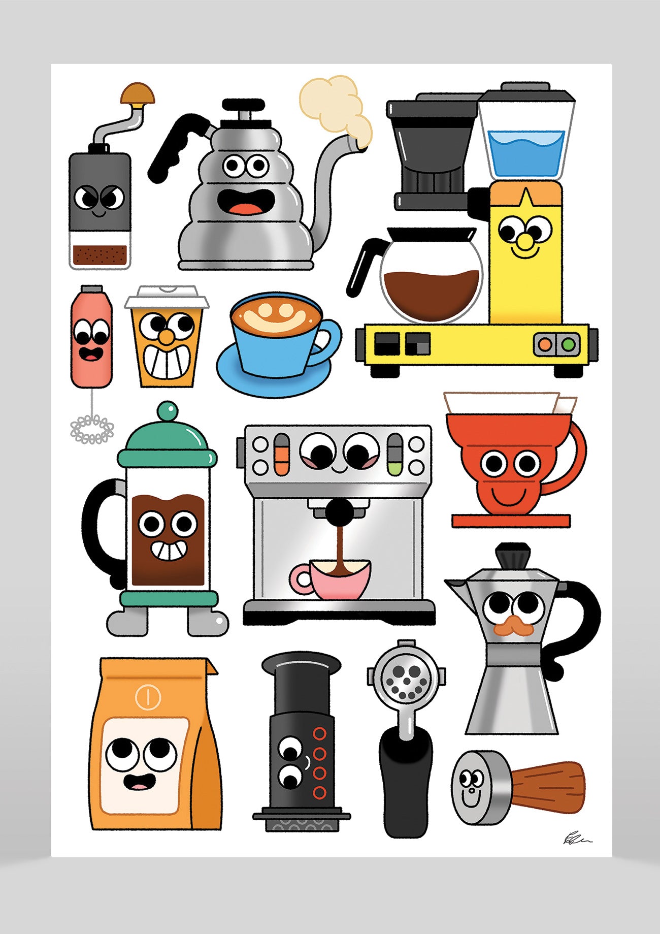 Serious Coffee Lover / Giclée print
