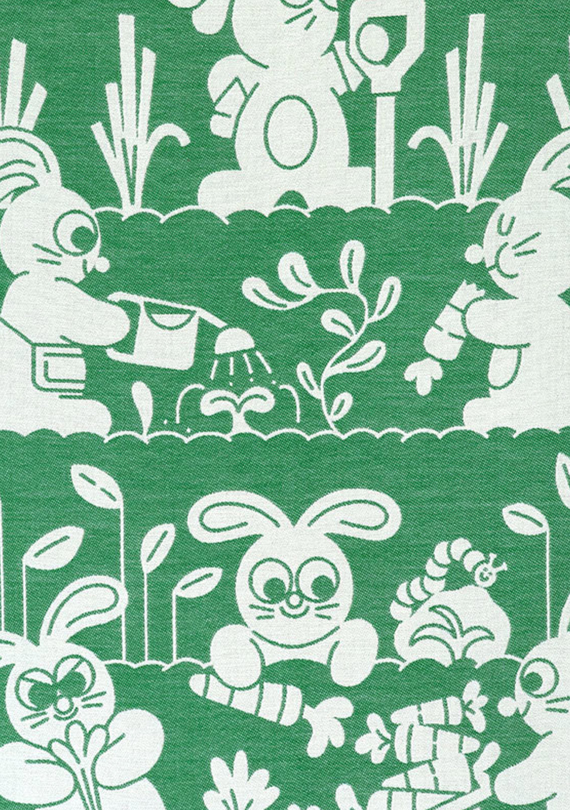 Garden Rabbits / Tea Towel