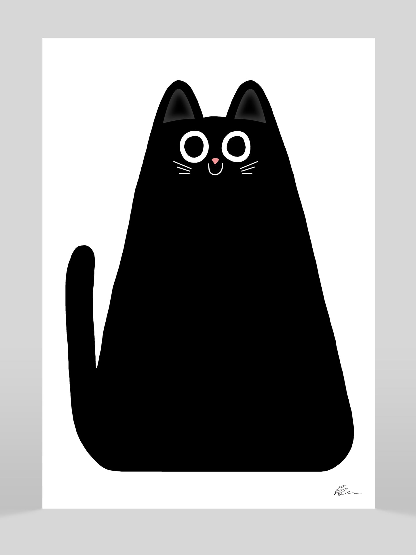 Big Black Cat / Giclée print