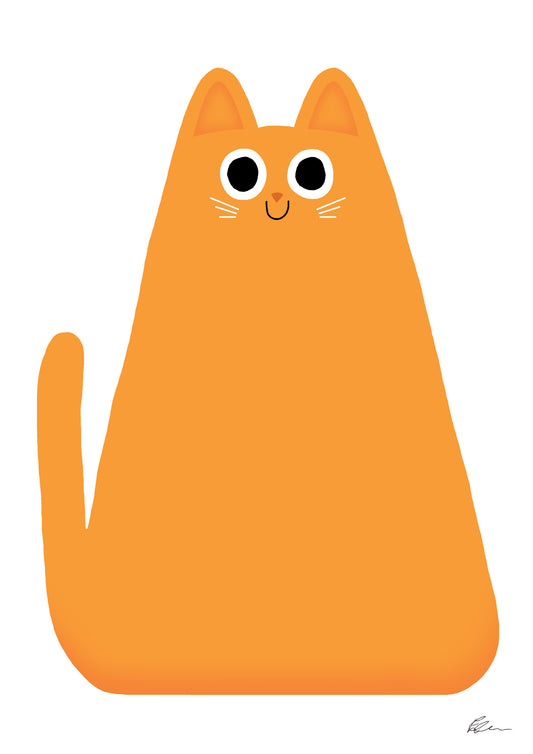 Big Ginger Cat / Giclée print