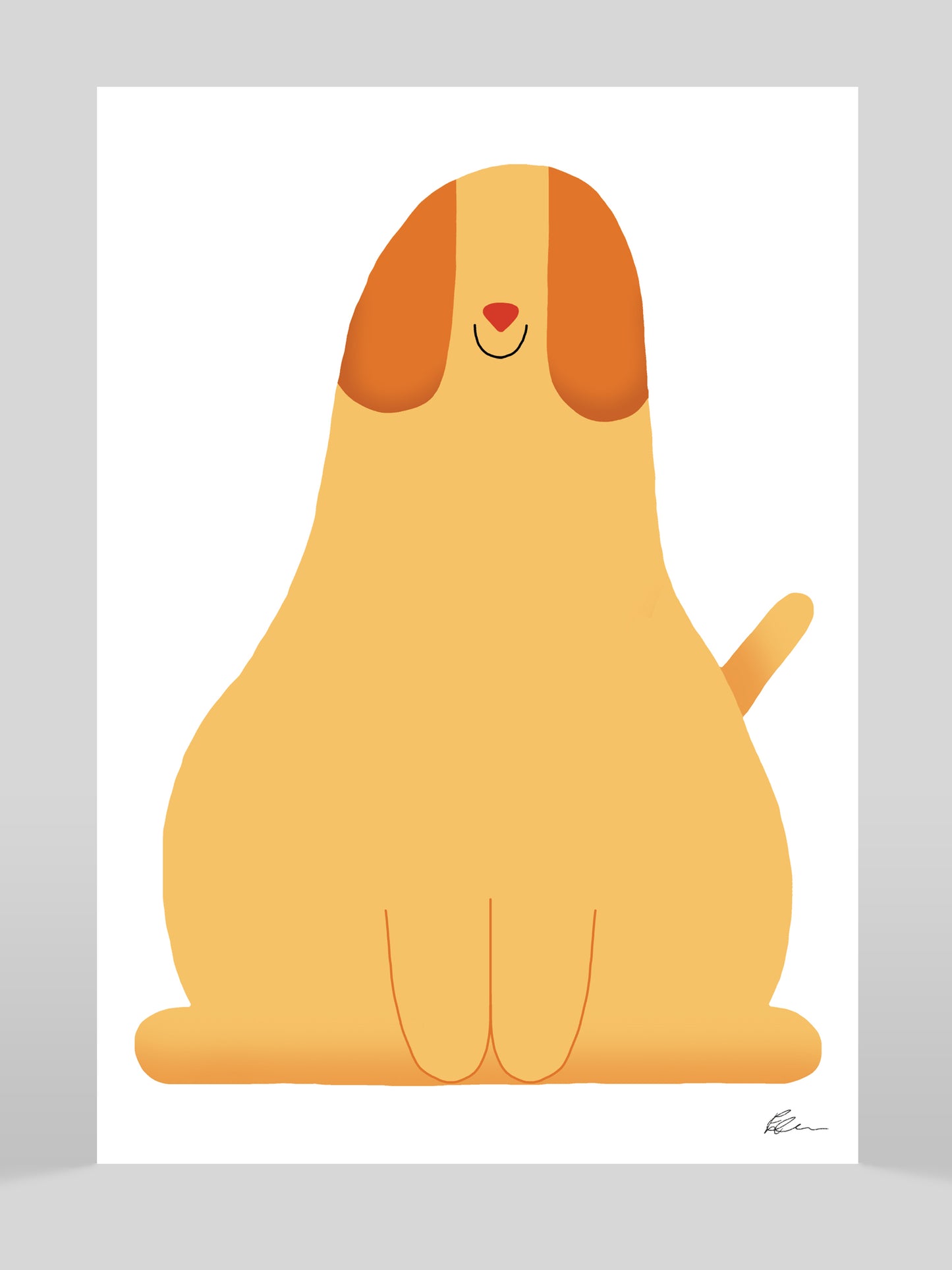 Golden Pooch / Giclée print