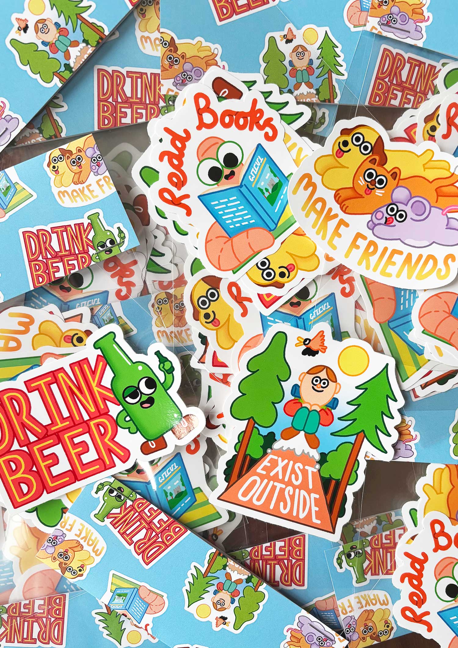Sticker Inject Friendly FRIENDLY ADVICE / Sticker Pack – Elliot Kruszynski